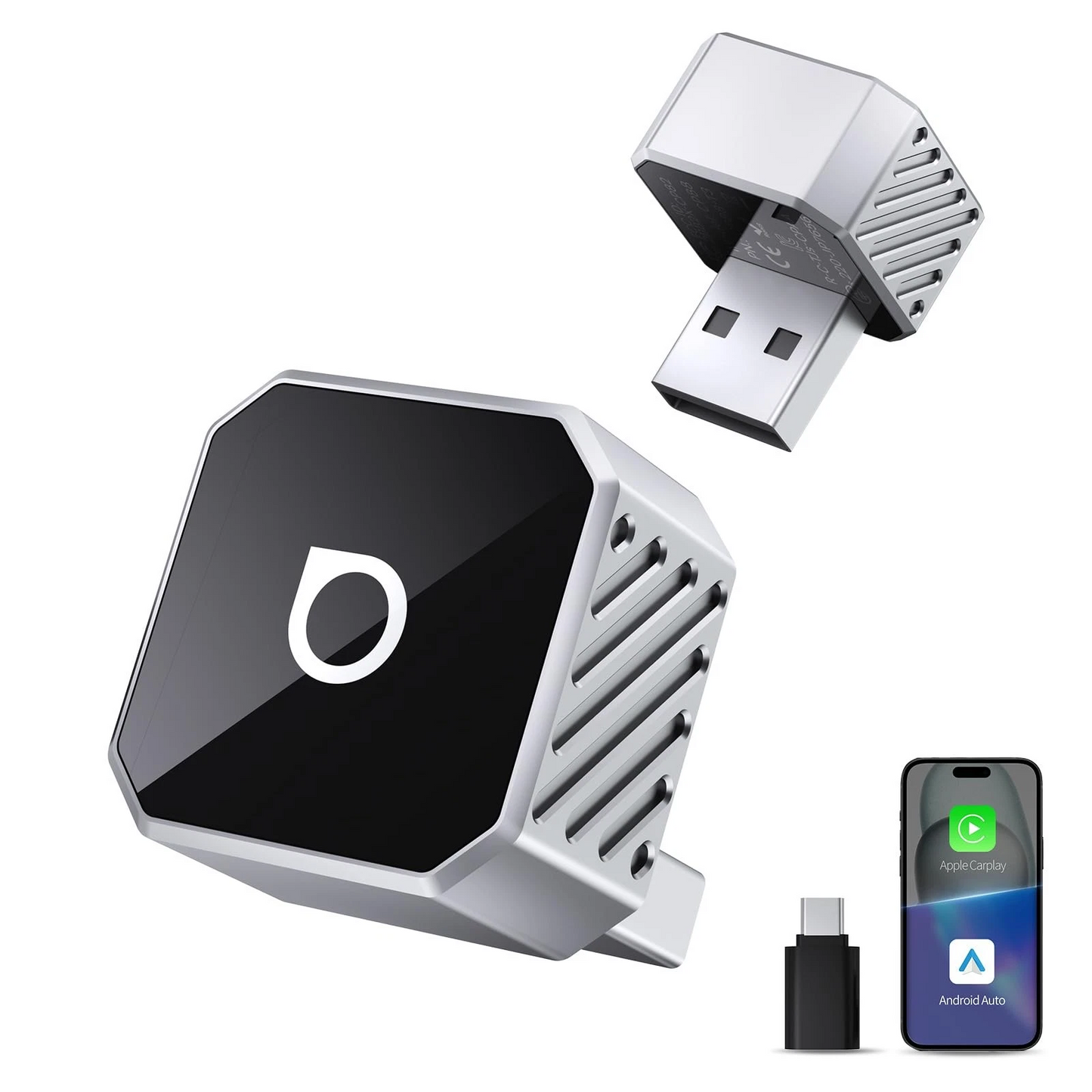 Bežični adapter Carplay / Android Auto Ottocast Mini Cube Style C za Apple iPhone / Android Series CP88-T3