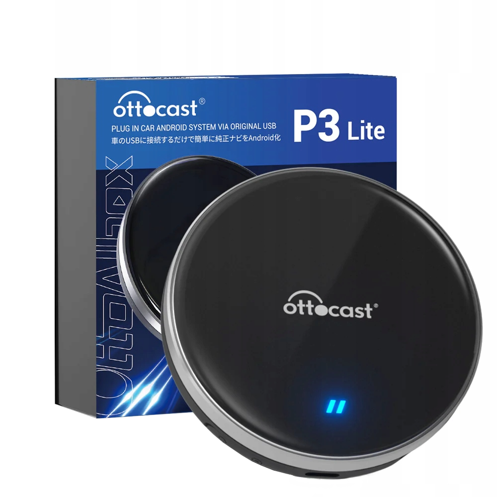 Adapter Carplay / Android Auto Wireless Ottocast OttoAibox P3 Lite za Apple iPhone / Android seriju