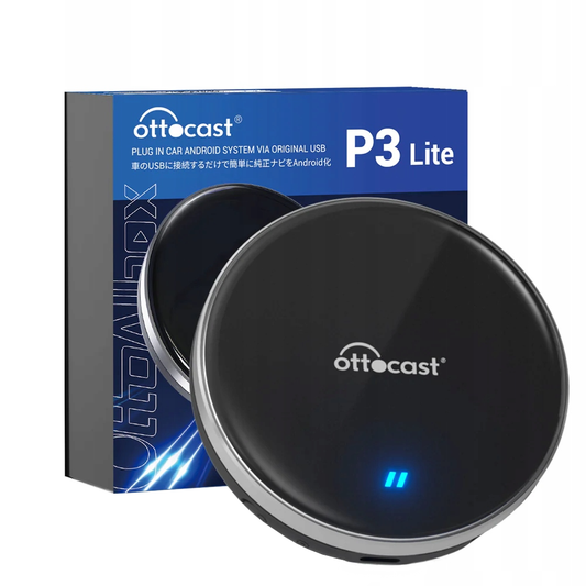 Adapter Carplay / Android Auto Wireless Ottocast OttoAibox P3 Lite za Apple iPhone / Android seriju