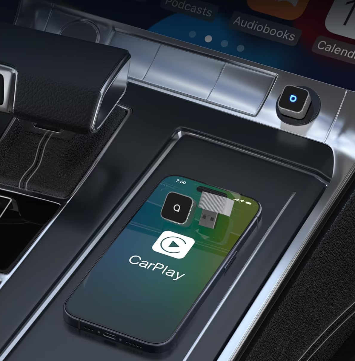 Adaptor Carplay / Android Auto Wireless Ottocast Mini Cube Style B za Apple iPhone / Android Series CP88-T2