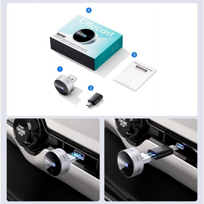 Bežični adapter Carplay / Android Auto Ottocast Mini Slim Tube za Apple iPhone / Android Series CP88-T4