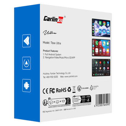Adapter Carplay / Android Auto Wireless Carlinkit TBox Ultra 2 za Apple iPhone / Android Series, 8GB RAM / 128GB, 5G