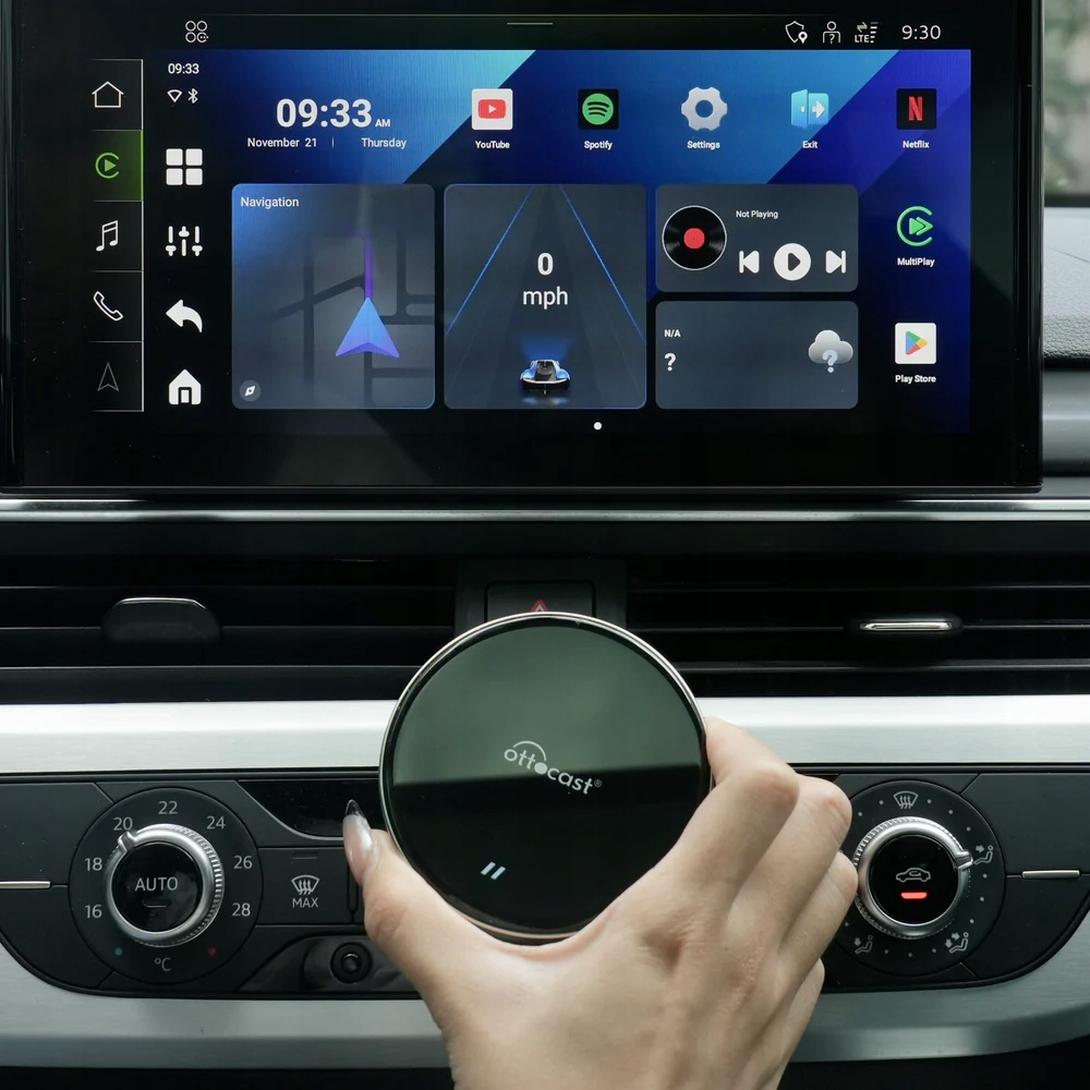 Adapter Carplay / Android Auto Wireless Ottocast OttoAibox P3 Lite za Apple iPhone / Android seriju