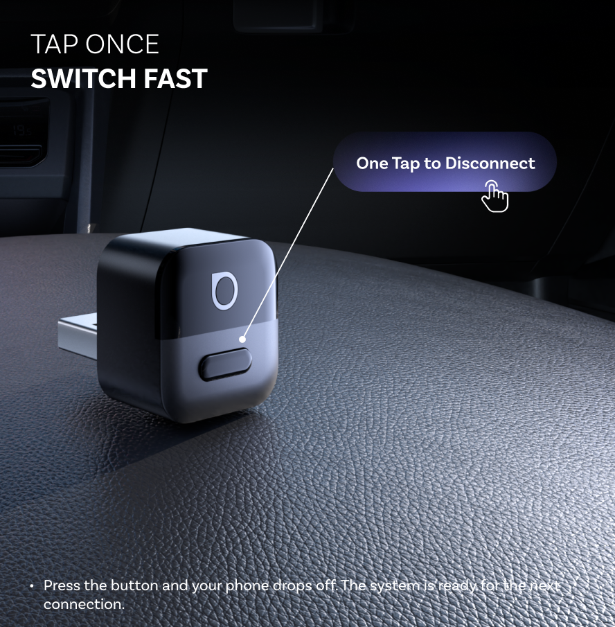 Bežični adapter Carplay / Android Auto Ottocast Mini Pico Style A za Apple iPhone / Android Series CA525-T