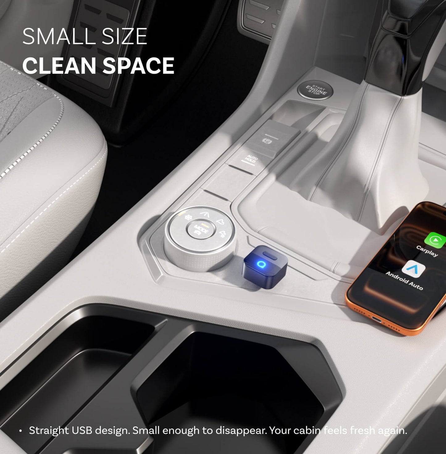 Bežični adapter Carplay / Android Auto Ottocast Mini Pico Style B za Apple iPhone / Android Series CA525-T3