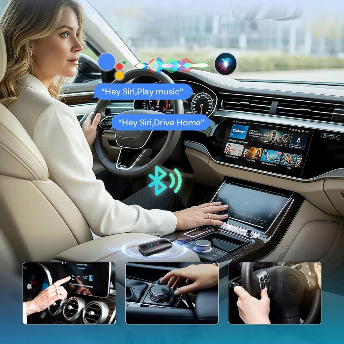 Bežični adapter Carplay / Android Auto Ottocast Play2Video Ultra za Apple iPhone / Android Series CA515-T