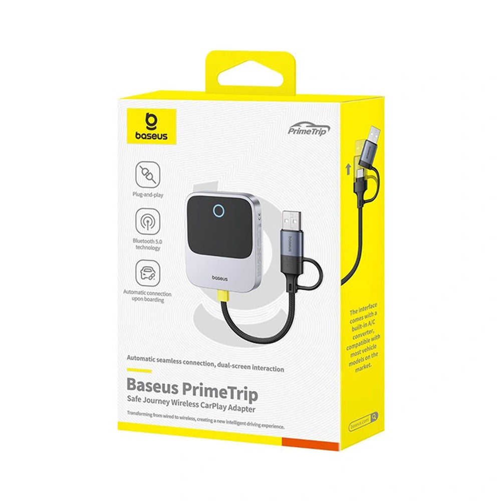 Adaptor Carplay Wireless Baseus PrimeTrip za Apple iPhone seriju, Ponovo zapakovano C10745100813-00