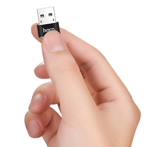 Adapter za Prenos Podataka i Punjenje USB-C - USB-A HOCO UA6, Crni