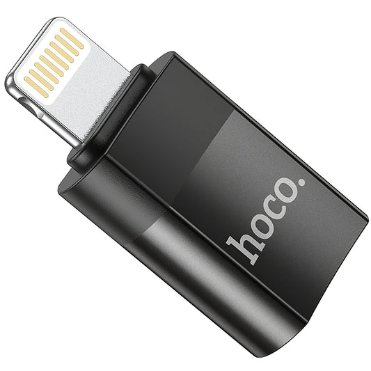 Adapter za prenos podataka i punjenje USB-C - Lightning HOCO UA17, Crni