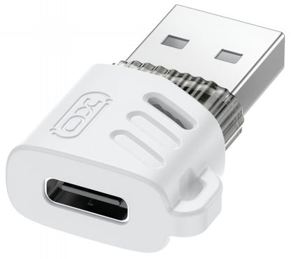 Adapter za podatke i punjenje USB-C - USB-A XO Design NB256D, Beli