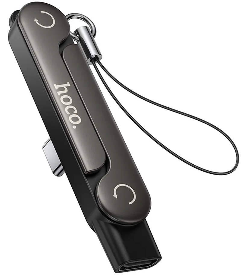 USB-C - USB-C HOCO UA47A Adapter za prenos podataka i punjenje, Crna