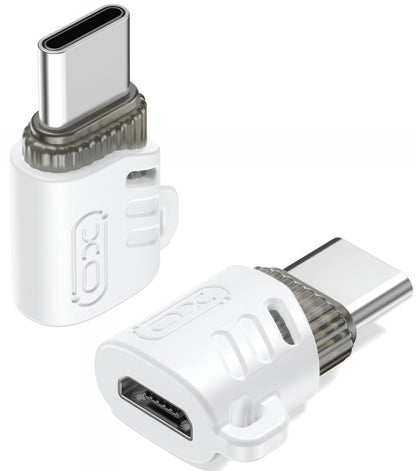 Adapter za podatke i punjenje microUSB - USB-C XO Design NB256G, Beli