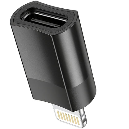 Adapter za prenos podataka i punjenje USB-C - Lightning HOCO UA17, Crni