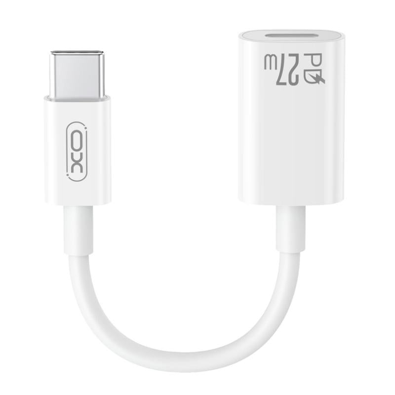 Adapter za podatke i punjenje USB-C - Lightning XO Design NB-R268A, Beli