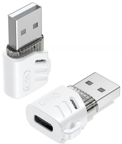 Adapter za podatke i punjenje USB-C - USB-A XO Design NB256D, Beli