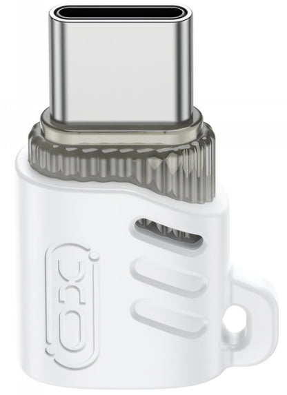 Adapter za podatke i punjenje microUSB - USB-C XO Design NB256G, Beli