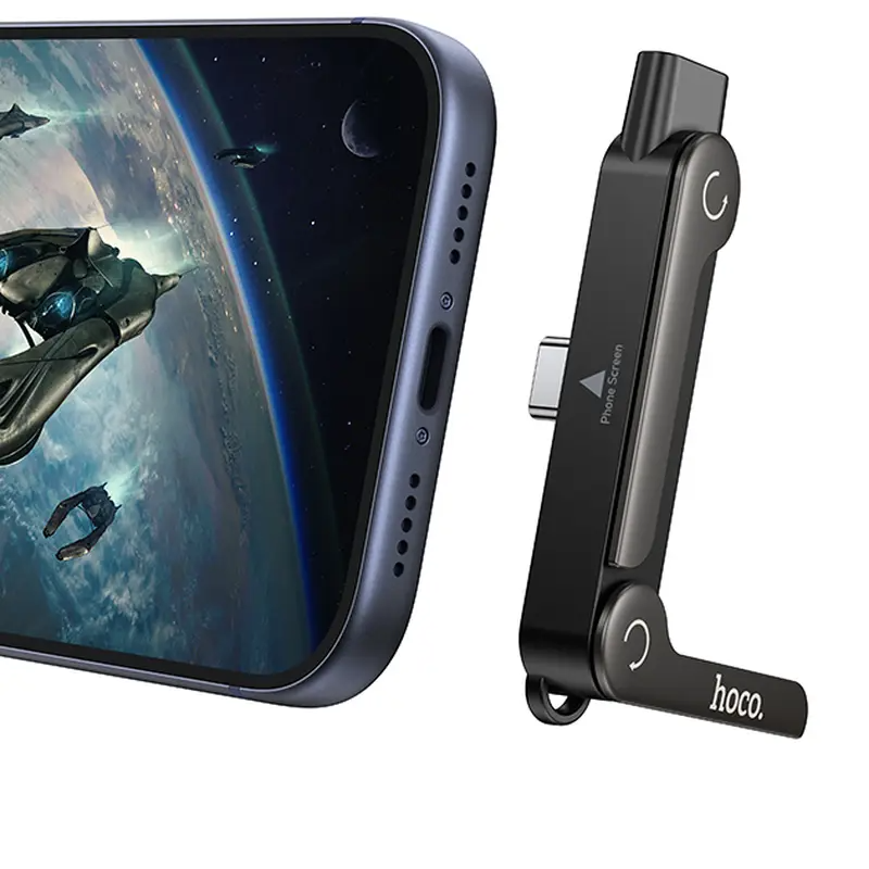 USB-C - USB-C HOCO UA47A Adapter za prenos podataka i punjenje, Crna