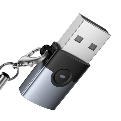 USB-C - USB-A adapter za prenos podataka i punjenje HOCO UA46B, siva