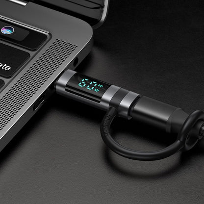 Adapter za podatke i punjenje Lightning - USB-C McDodo OT-0180 Pigeon Display, Crni