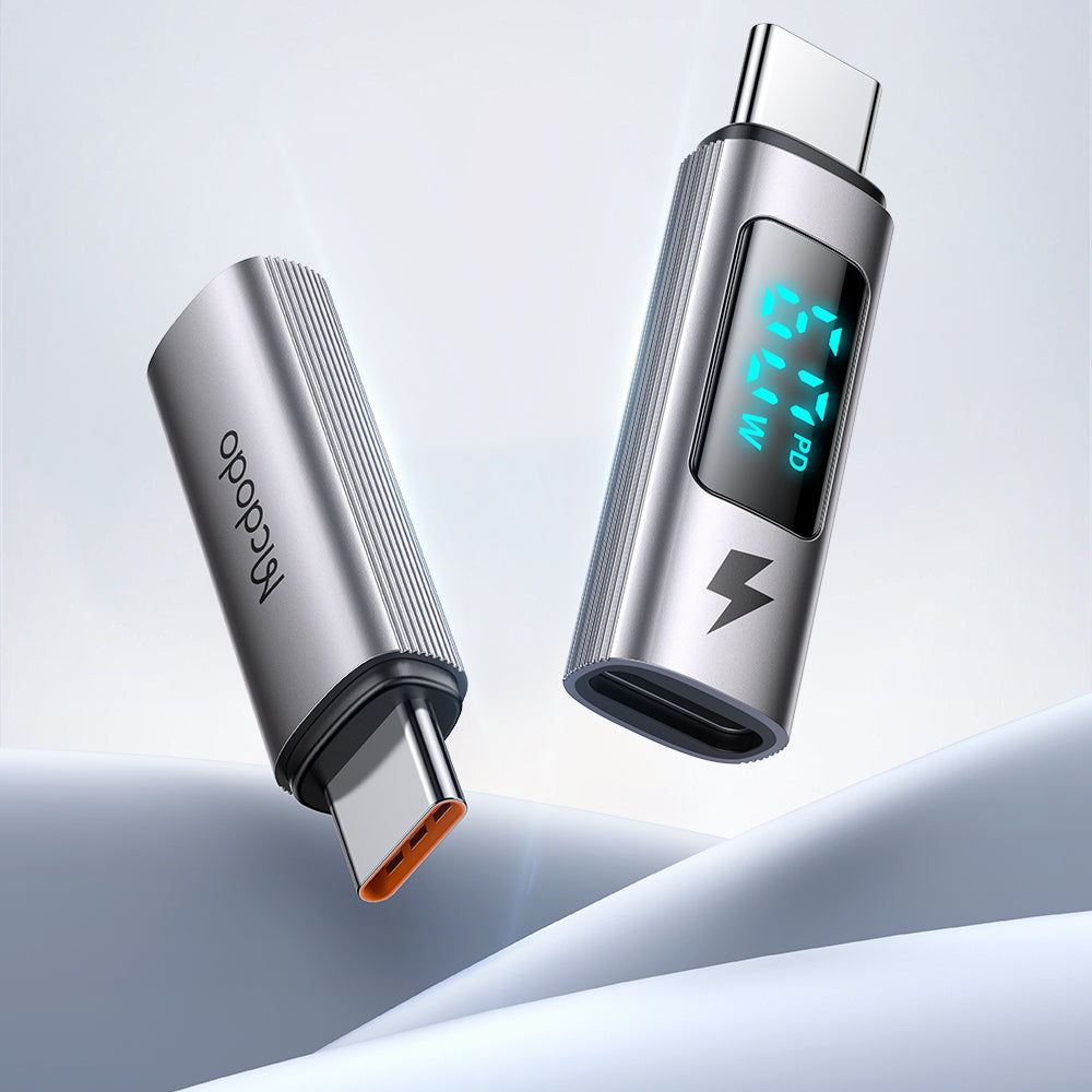 Adapter za podatke i punjenje Lightning - USB-C McDodo OT-5990 Wales Display, Crni