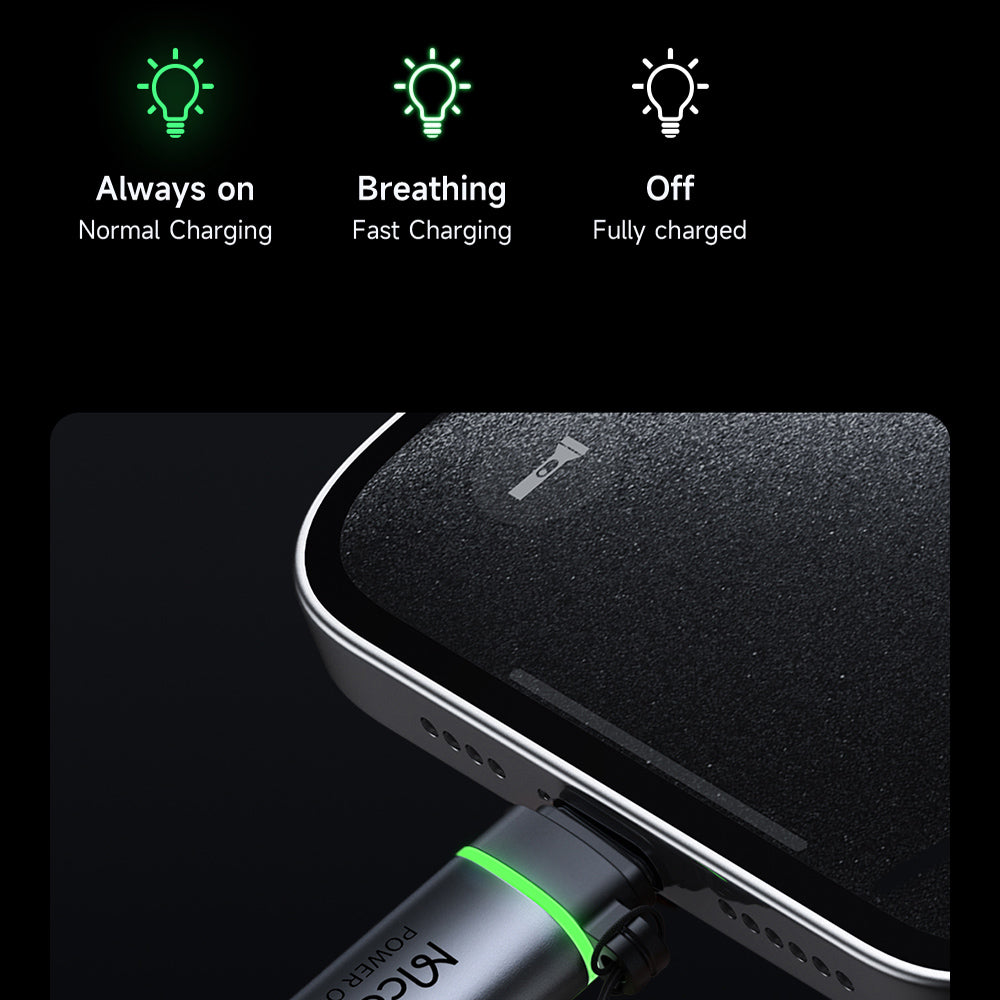 Adaptor Date i Punjenje Lightning - USB-C McDodo OT-6010 Power Off, Crni