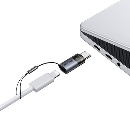 Adapter za prenos podataka i punjenje Lightning - USB-C McDodo OT-7610, Crni