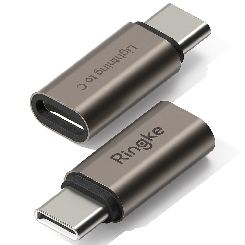 Adaptor Date i Punjenje Lightning - USB-C Ringke, Braon, Set 2 komada