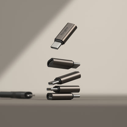 Adaptor Date i Punjenje Lightning - USB-C Ringke, Braon, Set 2 komada