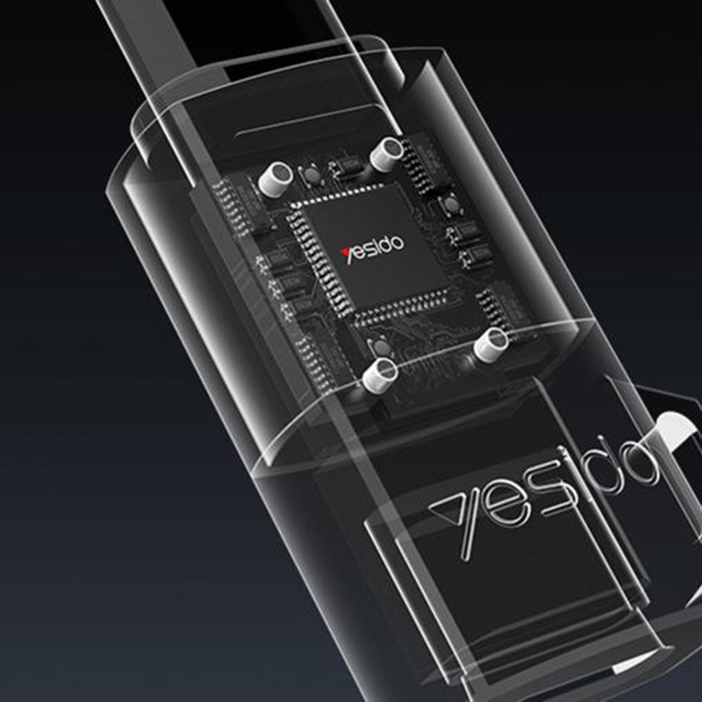 Adapter za podatke i punjenje Lightning - USB-C Yesido GS28, Sivi