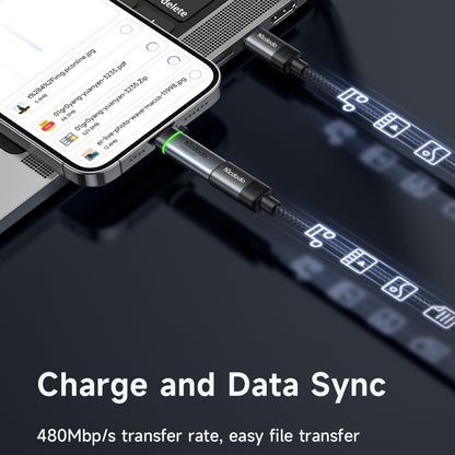 Adaptor Date i Punjenje USB-C - Lightning McDodo OT-2590 Power Off, Crni