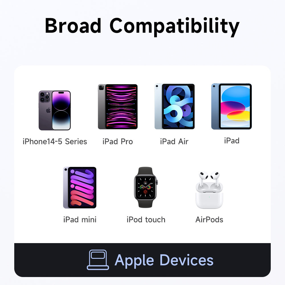 Adaptor Date i Punjenje USB-C - Lightning McDodo OT-2590 Power Off, Crni