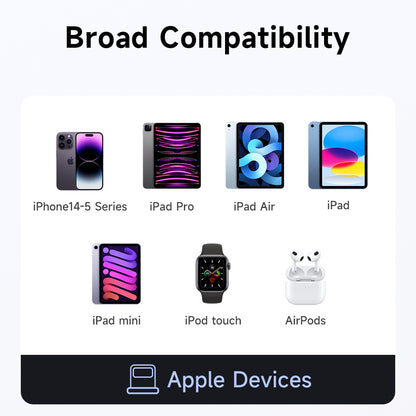 Adaptor Date i Punjenje USB-C - Lightning McDodo OT-2590 Power Off, Crni