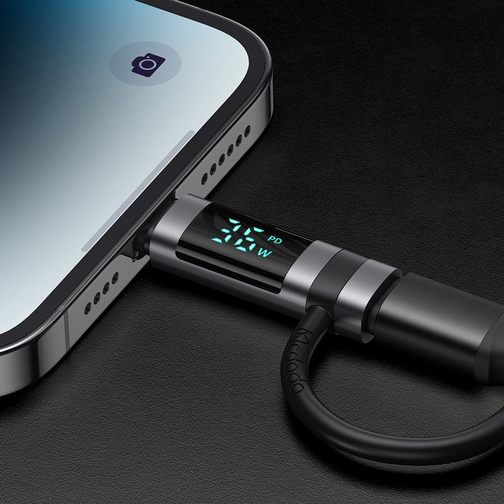 Adapter za podatke i punjenje USB-C - Lightning McDodo OT-2610 Pigeon Display, Crni