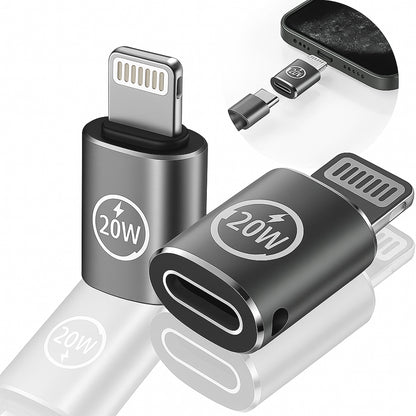 Adaptor Date i Punjenje USB-C - Lightning Techsuit A11 TitanCoreX, Sivi