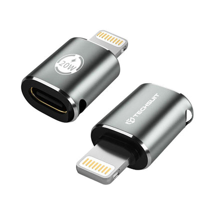 Adaptor Date i Punjenje USB-C - Lightning Techsuit A11 TitanCoreX, Sivi