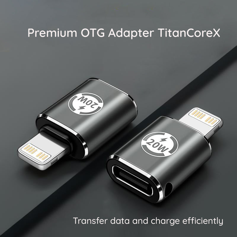 Adaptor Date i Punjenje USB-C - Lightning Techsuit A11 TitanCoreX, Sivi