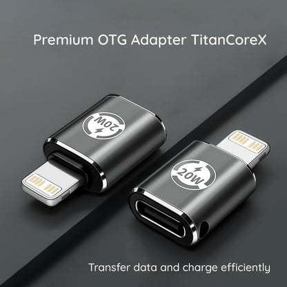 Adaptor Date i Punjenje USB-C - Lightning Techsuit A11 TitanCoreX, Sivi