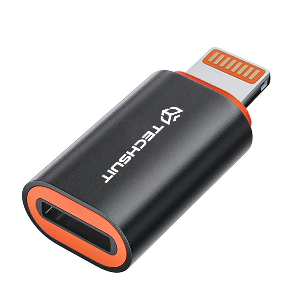 Adapter za podatke i punjenje USB-C - Lightning Techsuit A3 HyperPort, Crno Narandžasti