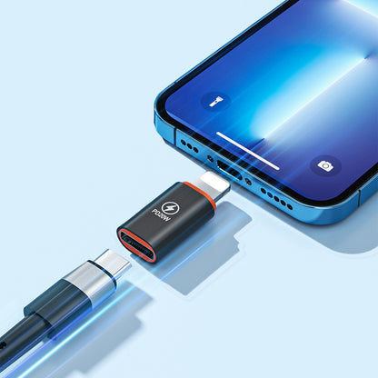 Adapter za podatke i punjenje USB-C - Lightning Techsuit A3 HyperPort, Crno Narandžasti