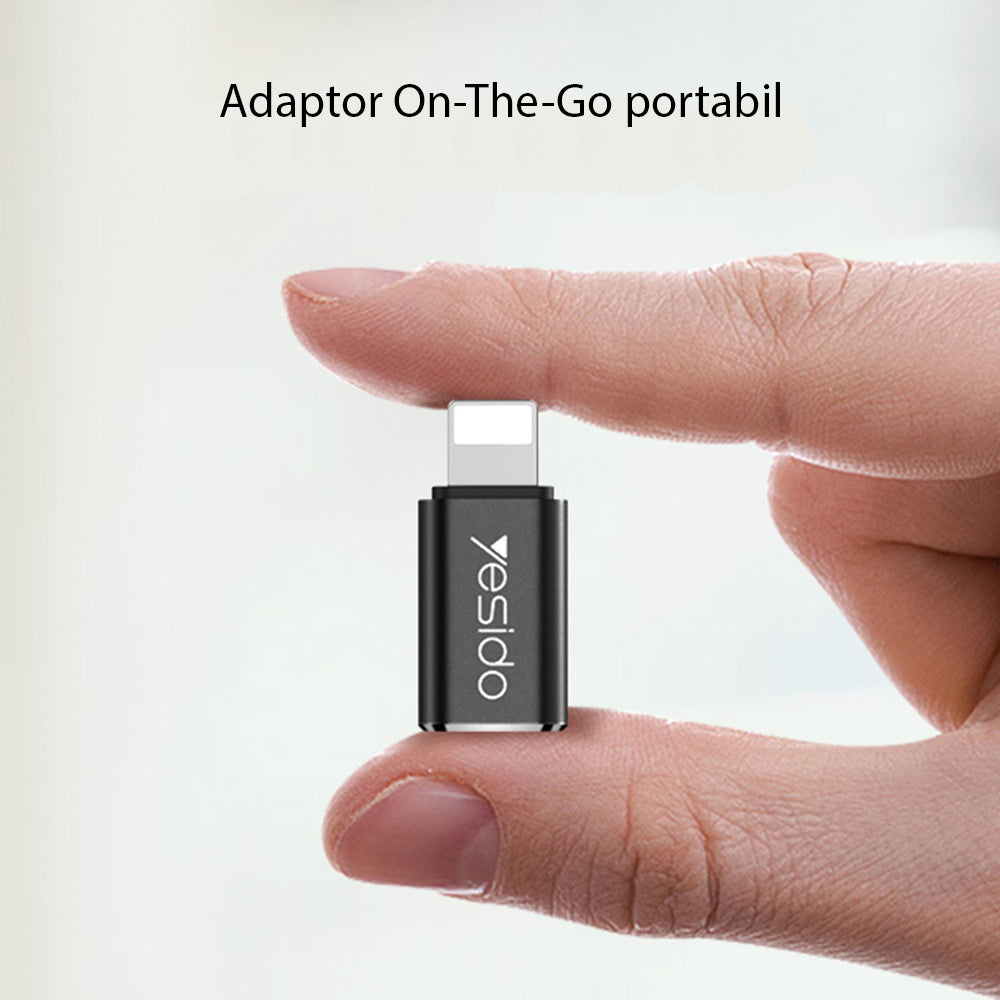 Adaptor Date i Punjenje USB-C - Lightning Yesido GS03, Crni