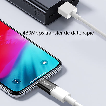 Adaptor Date i Punjenje USB-C - Lightning Yesido GS03, Crni
