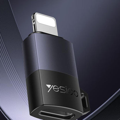 Adapter za podatke i punjenje USB-C - Lightning Yesido GS27, Sivi