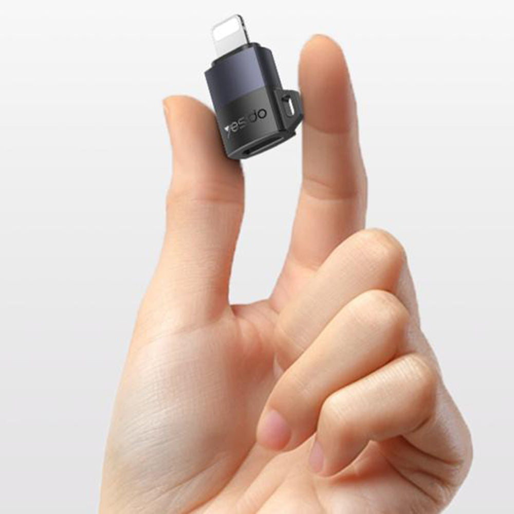 Adapter za podatke i punjenje USB-C - Lightning Yesido GS27, Sivi