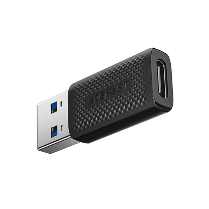 Adapter za podatke i punjenje USB-C - USB-A Acefast J2, Crni
