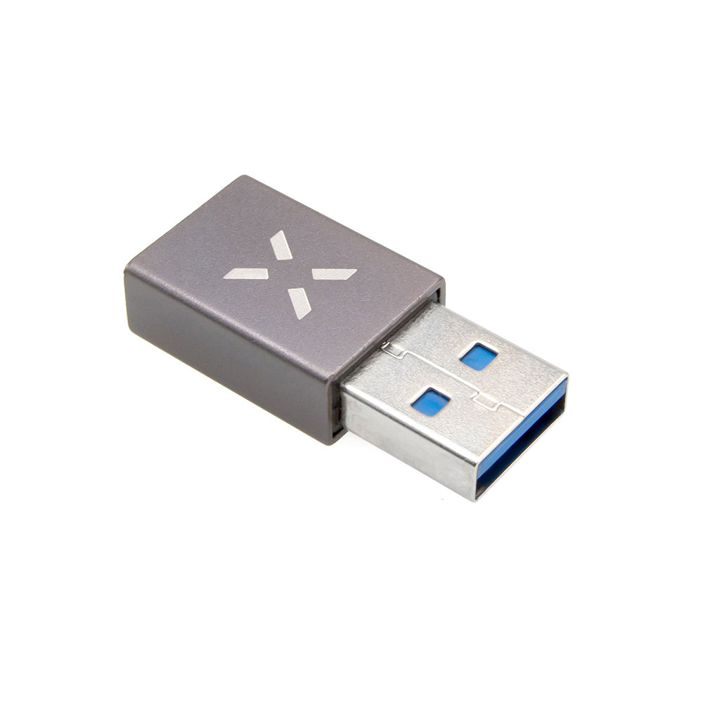 Adapter za prenos podataka i punjenje USB-C - USB-A Fixed, Sivi