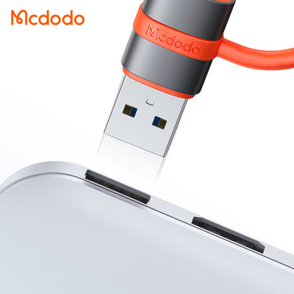 Adapter za podatke i punjenje USB-C - USB-A McDodo OT-3800, Sivi
