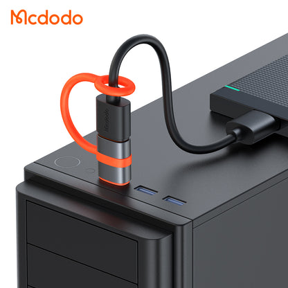 Adapter za podatke i punjenje USB-C - USB-A McDodo OT-3800, Sivi