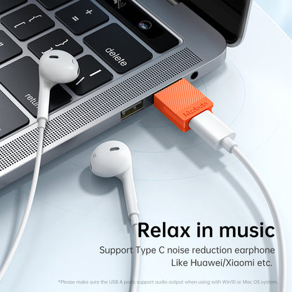 Adapter za podatke i punjenje USB-C - USB-A McDodo OT-6550, Narandžasti