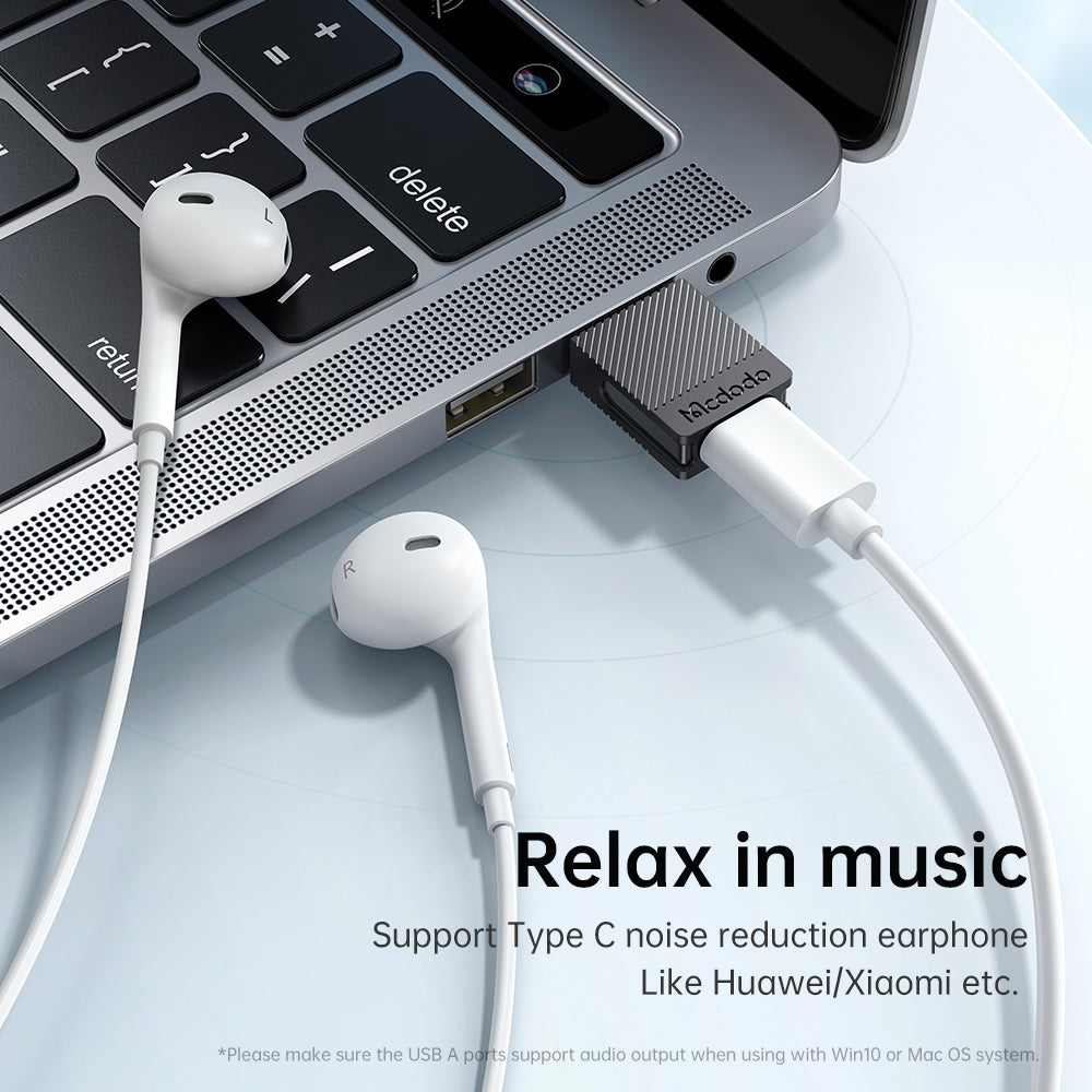 Adapter za podatke i punjenje USB-C - USB-A McDodo OT-6970, Crni