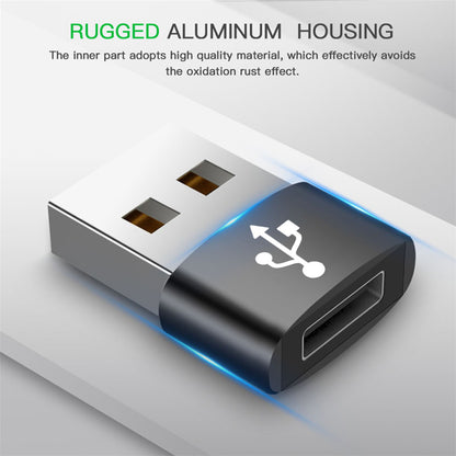 Adapter za podatke i punjenje USB-C - USB-A Techsuit, Crni